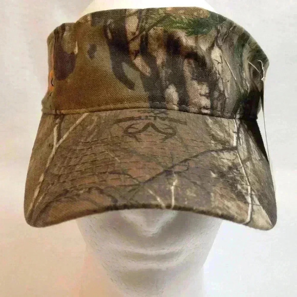Realtree Sun Visor Unisex Adjustable Tan Camo Cap - Picture 1 of 8
